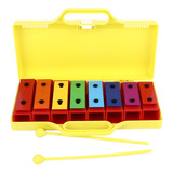 Glockenspiel Educativo Colorido Con Xilófono De 8 Notas