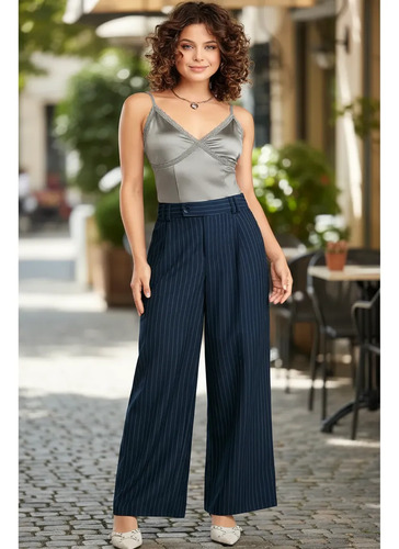 Pantalón Marino Con Raya Diplomática 994-68 Cklass