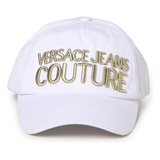 Versace Jeans Couture Hombre Mujer Gorra Algodón Blanco Con