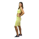 Conjunto Deportivo Mujer Calza Ciclista + Top Corvus Duo