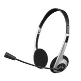 Headset C3tech Ph-01si P2 C/microfone 30mm - Prata/preto