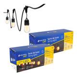 Series Con 12 Luces C/u, Con Lámparas Led, 2 Pzas Volteck