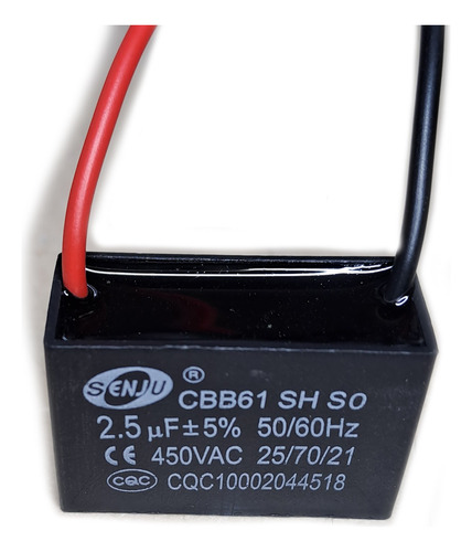 Capacitor Cbb61 2.5uf 450vac