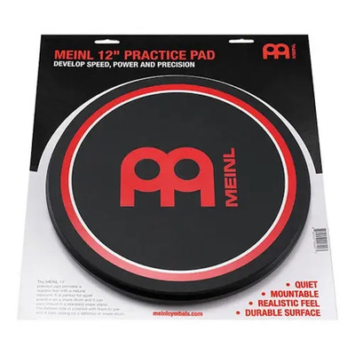 Meinl MPP-12 Pad Practicador De Batería 12 Pulgadas Negro Goma Alta Calidad | Meses sin interés