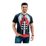 Fantasia Halloween Adulta Blusa Caveira Mexicana P/ Entrega