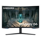 Monitor De Jogos Curvo Preto Samsung Odyssey G65b Qhd