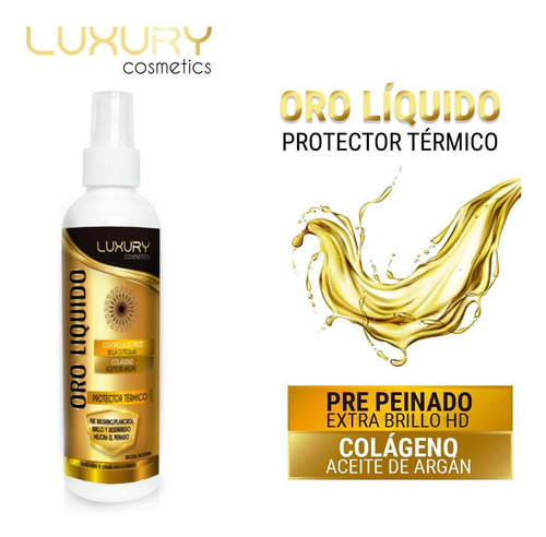 10 Protector Térmico Oro Liquido X 250 Ml C/u