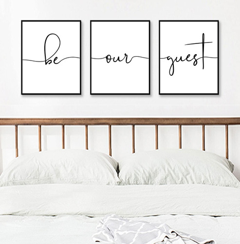 Be Our Guest Set Of 3 Prints Guest Room Wall Decor Guest Be.