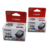 Combo Cartucho Tinta Canon 1 Negro Pg-145xl 1 Color Cl-146xl