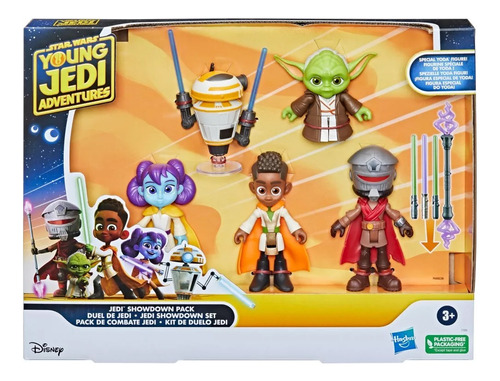 Star Wars Young Jedi Pack De Combate Jedi 5 Figuras Hasbro