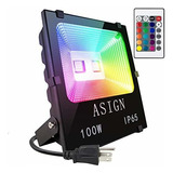 100w Rgb Llevó Luces De Inundación, Cambio De Color Al Aire