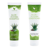 Aloe-jojoba Shampoo Y Acondicionador Anticaspa Sin Parabenos