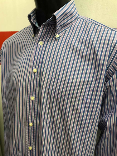 Camisa Tommy Hilfiger Rayada Talle 15 1/2 32-33 M