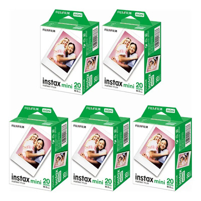 Paquete Película Instantánea Fujifilm Instax Mini 100 Hojas Blanco