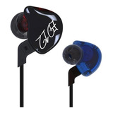 Audífonos In-ear Kz Ed12 Azul Y Rojo Reducción De Ruido