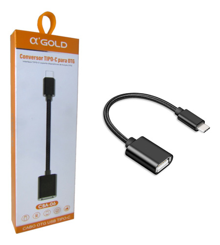 Kit 20 Cabo Conector Otg Tipoc Xiaomi 10cm Atacado Barato Nf