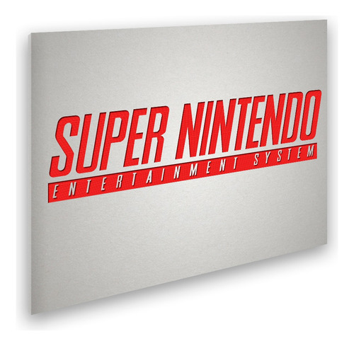 Quadro Decoração Do Gamer Super Nintendo Para Parede