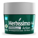 Desodorante Herbíssimo Creme Action Sem Álcool 55g