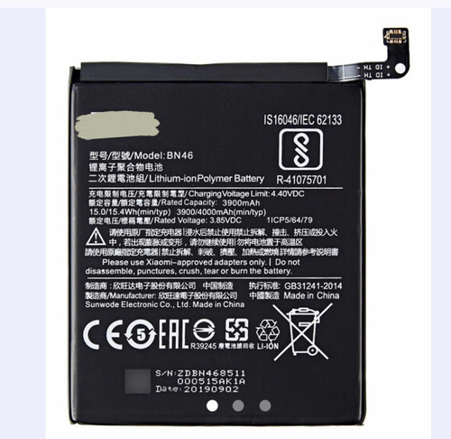 Bateria Bn46 Compatível Com Xiaomi Note 8 Redmi 7 Note 6 