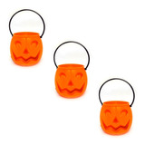 Kit Abóbora Kids Halloween Pote Baleiro - 3 Peças