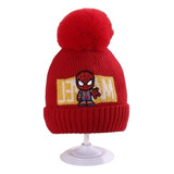 Gorro De Lana Spiderman Superhéroe Niños Hombre Araña Rojo