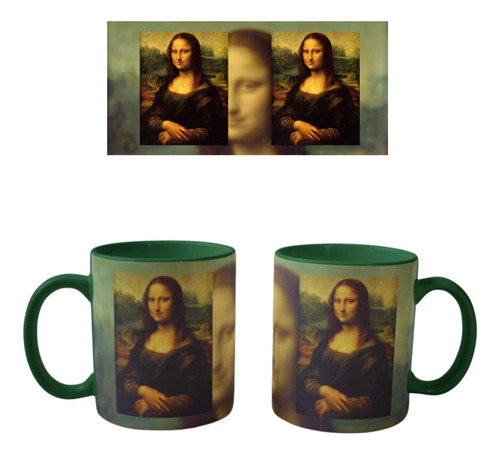 Mug Pocillo De Color Obras De Arte  La Mona Lisa  Da Vinci