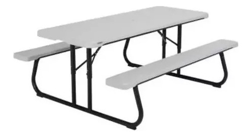 Mesa De Picnic Plegable, Lifetime Blanca