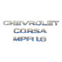 Kit Emblemas Corsa Chevrolet 1.6 Mpfi 4piezas Chevrolet Corsa