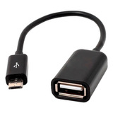 Cable Otg Micro Usb Adaptador Microusb Macho A Usb Hembra