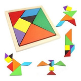 Tangram De Madera Didactico Juguete De Madera