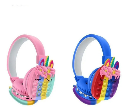 Diadema Push Pop It Audífonos Bluetooth Tip Balaca Unicornio