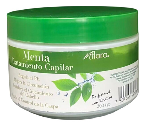 Crema Keratina 300 Gr Flora Coco/agan/palta (1unid)