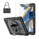 Mica+funda Para Samsung Galaxy Tab A8 10.5 Sm-x200 Negro
