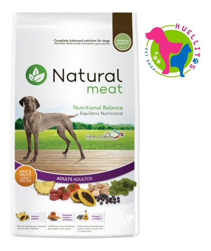 Natural Meat Perro Adulto X 15 Kg- Envio Gratis Zona Oeste