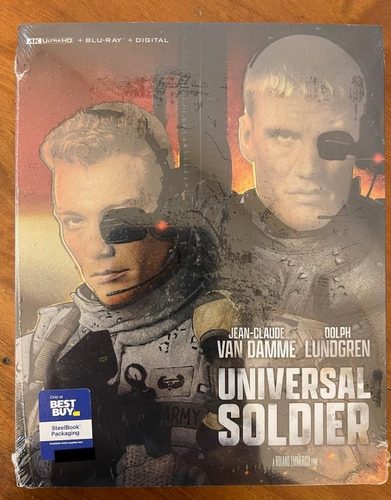 4k + Bluray Steelbook Soldado Universal - Van Damme Lacrado