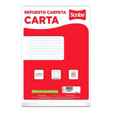 Hoja De Repuesto Para Carpeta Scribe Cuadro Chico C/100h