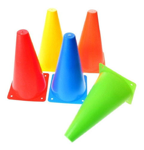 Kit Cone Agilidade 23cm Treinamento Funcional 10 Unidades