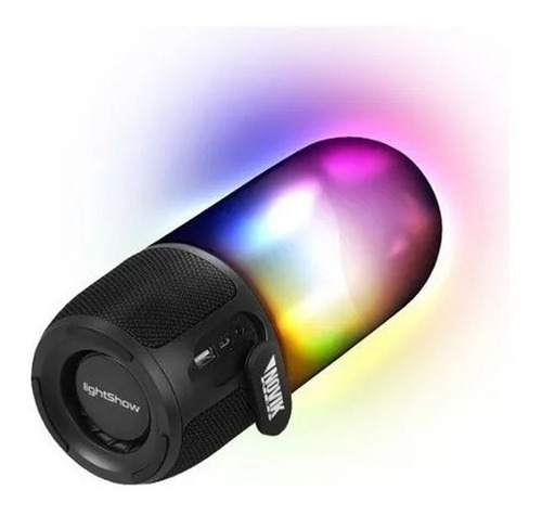  Parlante Novik Port.lightshow Bluetooth | Luces Color Negro