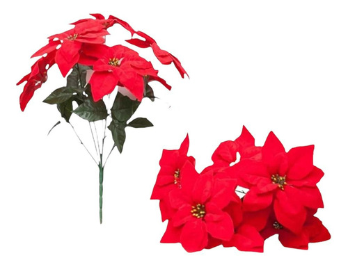 3 Flores Navideña Adornos De Navidad Decoración Arbolito 