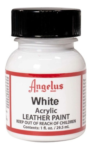 Pintura Acrilica Cuero Tenis Angelus 29ml Diferentes Colores Color Blanco