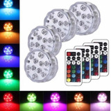 Luces Led  Piscina Sumergibles 10 Led Control Remoto