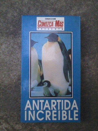 Vhs. Antartida Increíble. Colección Conozca Mas. 