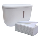 Dispenser Porta Papel Toalha Multifolhas Compacto Banheiro