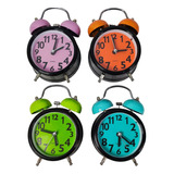 Reloj Alarma Despertador Mesa Escritorio Luz Vintage Campana