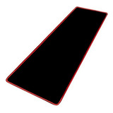 Mouse Pad Gamer Negro Borde Rojo 70 X 30cm Weibo / Eshopviña