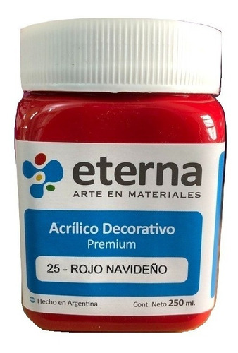 Acrílico Decorativo Premium Eterna 250ml X Unidad