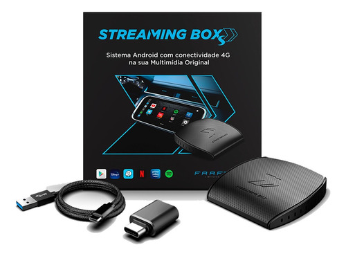 Streaming Box Automotivo Para Carros Com Sistema Carplay