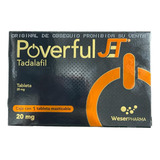 Poverful Jet Tadalafil 20mg Masticable  1 Tableta
