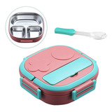 Lunch Box With Fork 3 Compartments