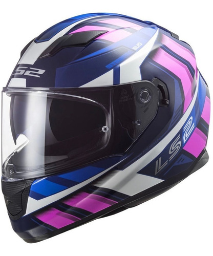 Casco Ls2 Stream Evo Loop Azul / Rosa